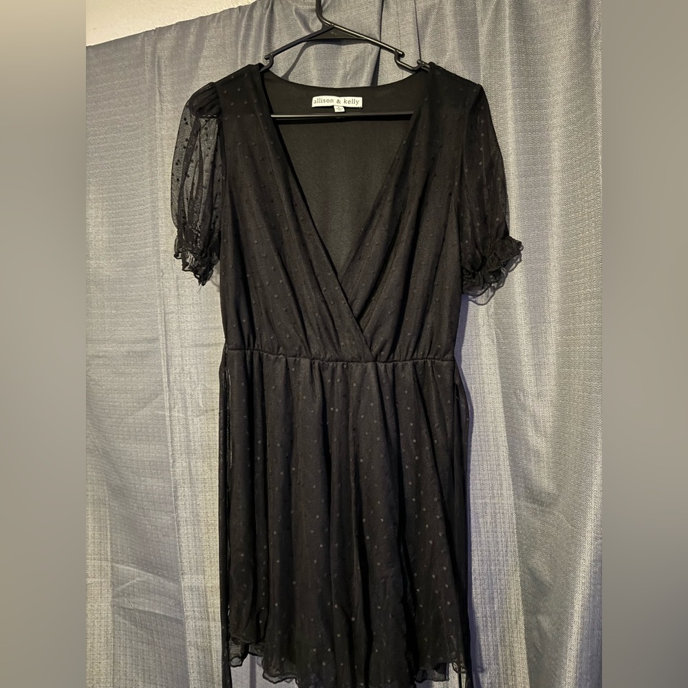 Allison and Kelly black mini dress. Size large